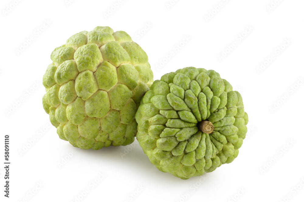 Sugar Apple on white background Sugar Apple on white background