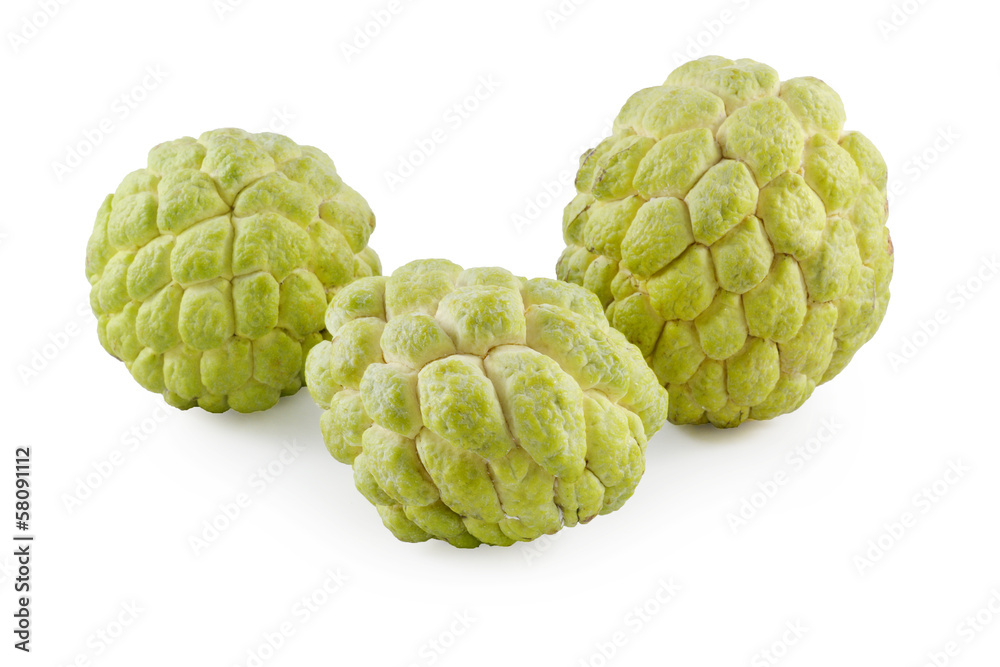 Sugar Apple on white background Sugar Apple on white background
