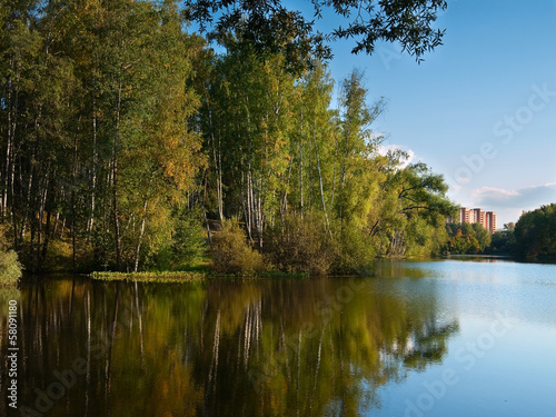 Old park in the autumn