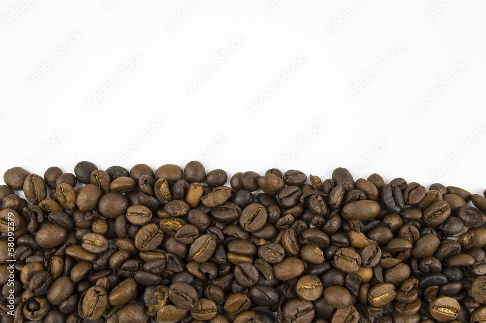 coffee beans bottom border