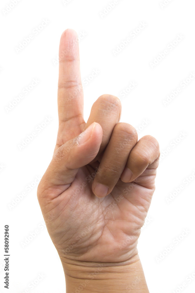 Woman's hand isolated on white background Woman's hand isolated on white background