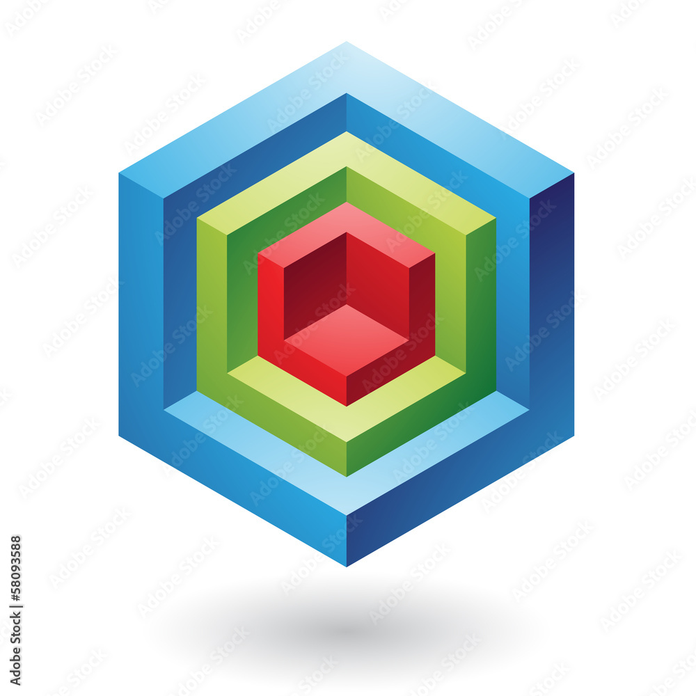 Obraz premium Cubical Abstract Icon
