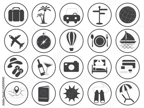 Travel Icons Vector Collection