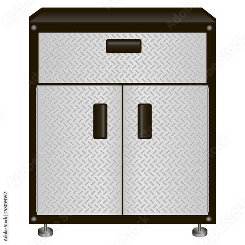 Cabinet with drawers for tools