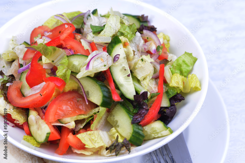 salad of fresh vegetable salad of fresh vegetable