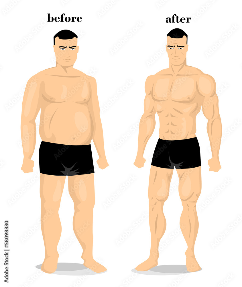 Fototapeta premium Before and after