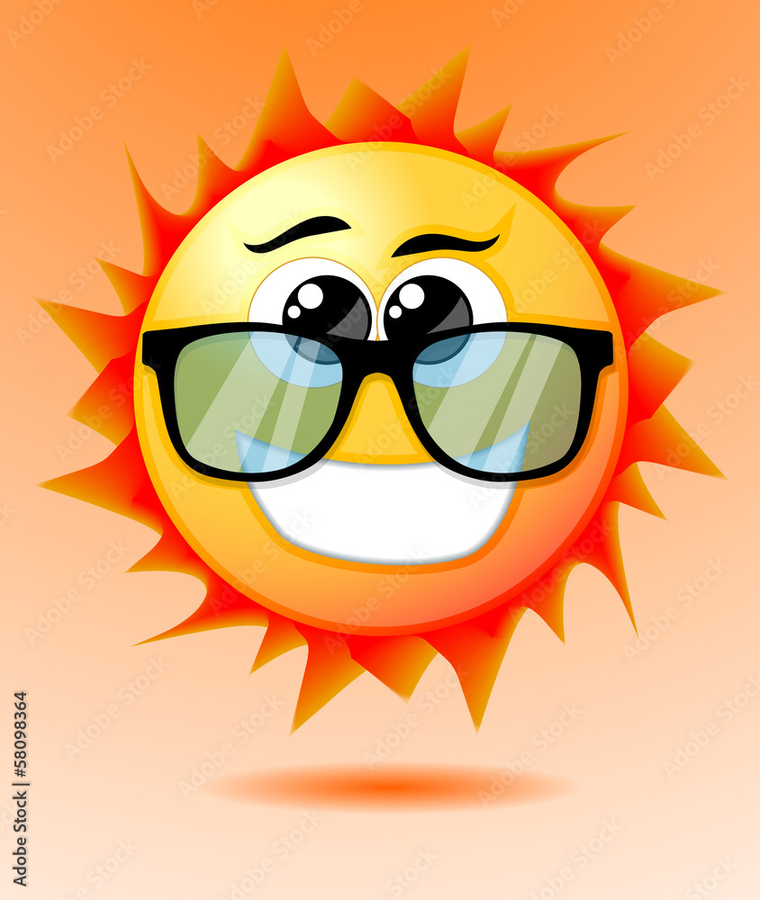 Cute cartoon sun Cute cartoon sun