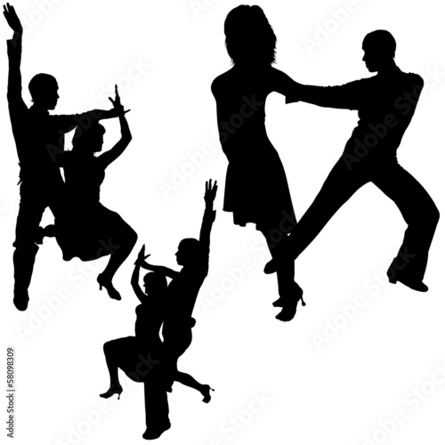 Latino Dance Silhouettes