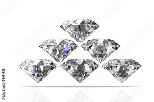diamond jewel  high resolution 3D image 
