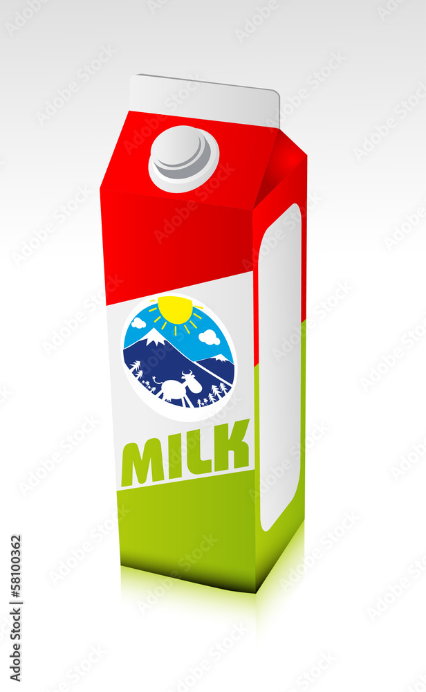 Fototapeta premium Milk carton