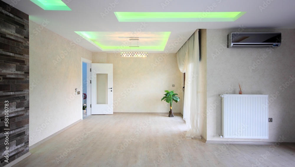 Obraz premium Interrior view of an empty home