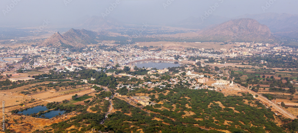 Holy city Pushkar. Rajasthan, India