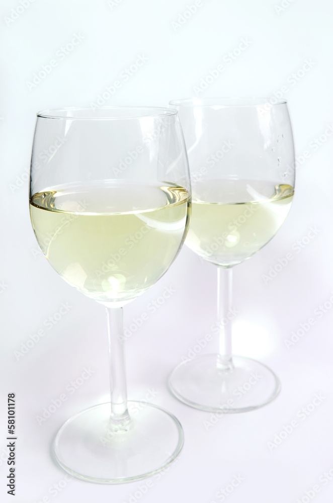 white wine glasses