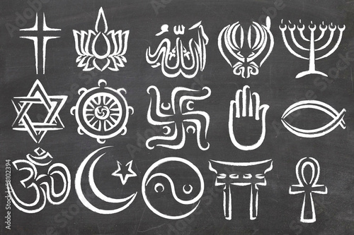 World Relgions Icons, symbols