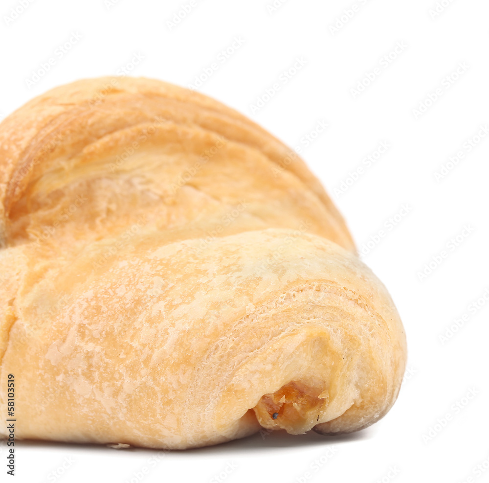 Close up of fresh croissant.