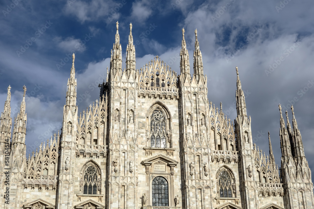 Facade of Cathedral Duomo, Milan