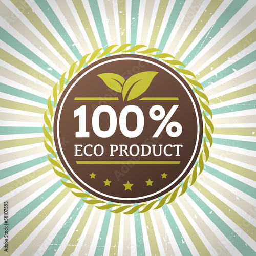Eco product label