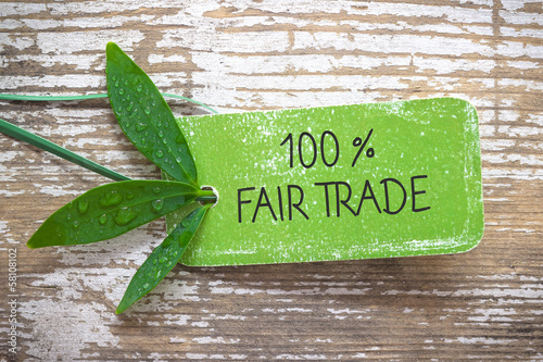 Quadro em tela Fair Trade 100 %