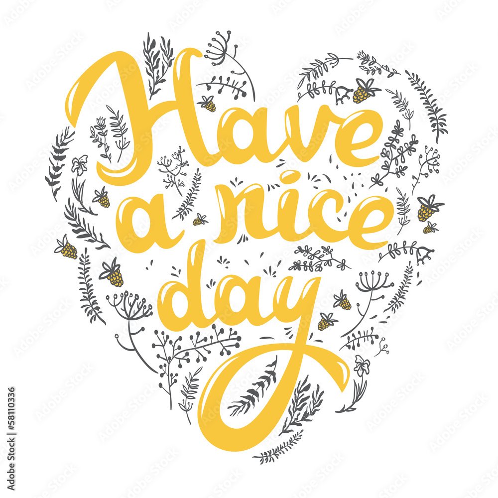 Obraz premium have a nice day greeting card