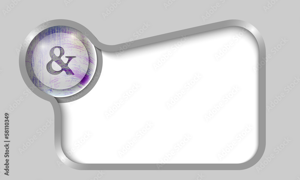 silver text box for any text with transparent ampersand silver text box for any text with transparent ampersand