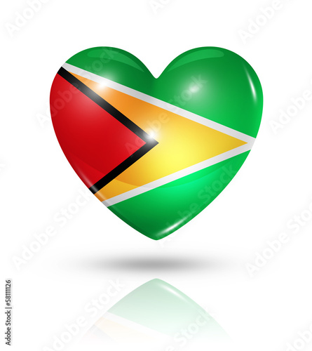 Love Guyana, heart flag icon Free Download Love Guyana, heart flag icon - GFXLoad