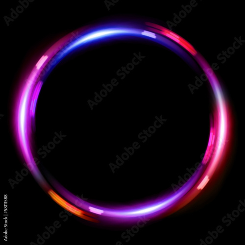 ring lens flare double red