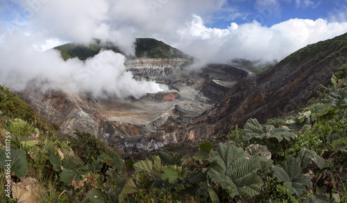 Poas volcano of Costa Rica in Central America