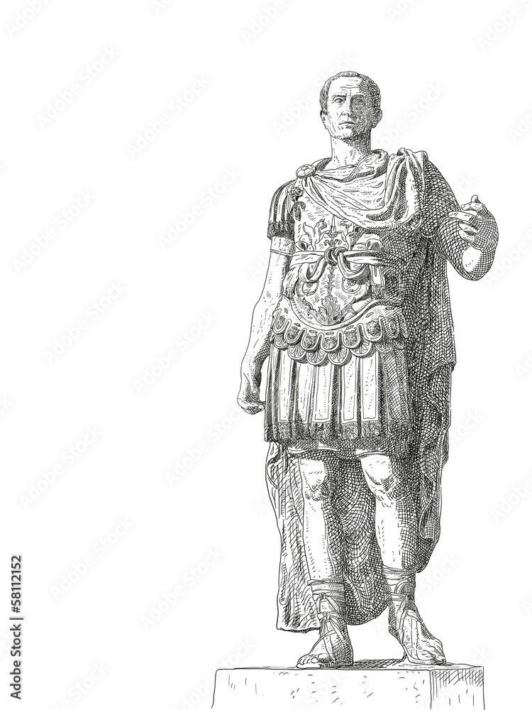 Obraz premium Roman emperor Augustus Caesar statue. Rome