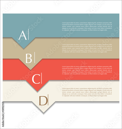 Modern infographic template