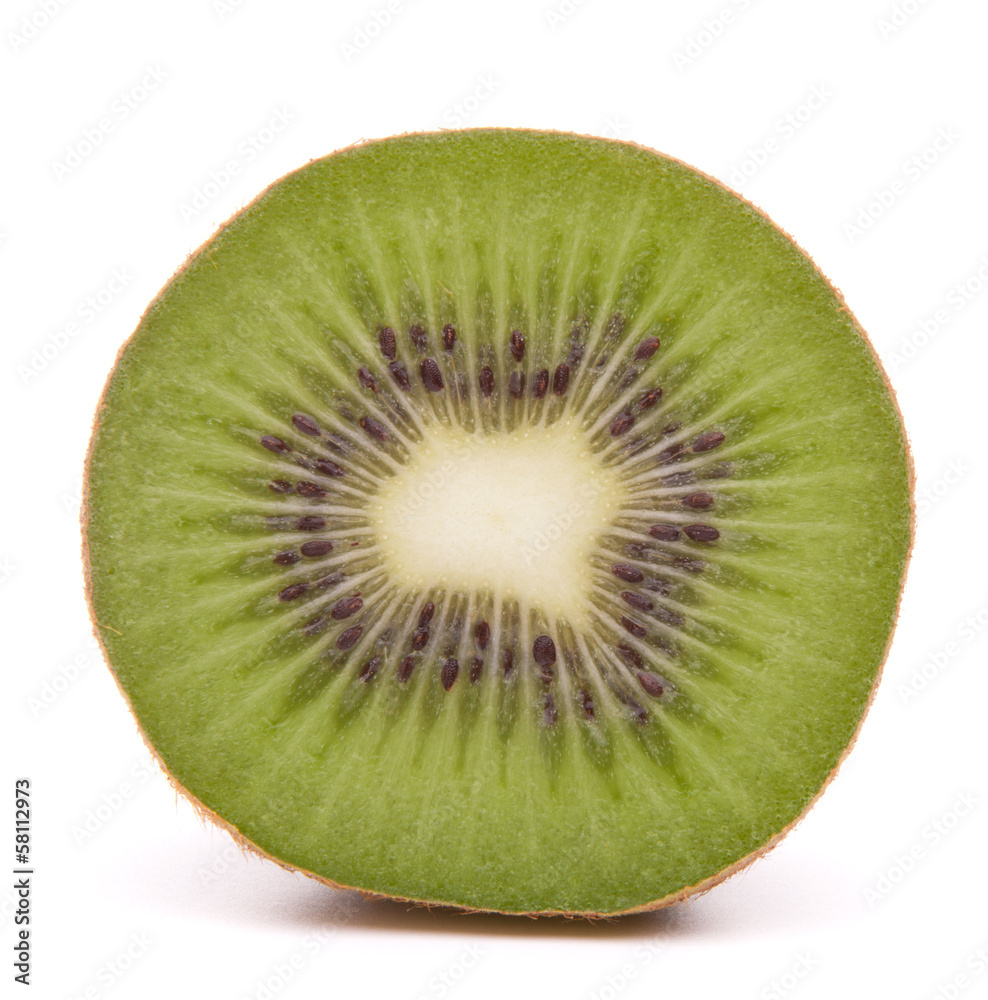 Sliced kiwi fruit half