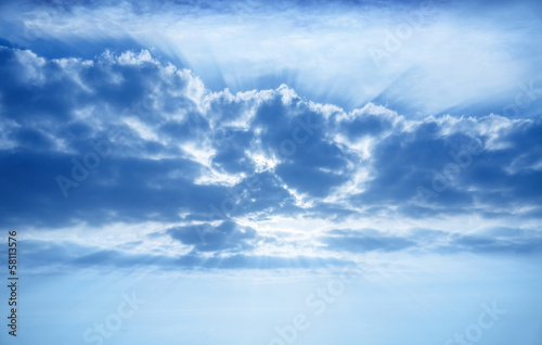 Beautiful cumulonimbus clouds