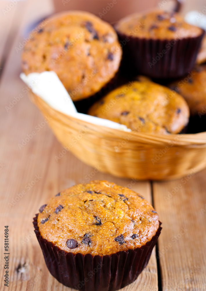 Chocolate chip muffin