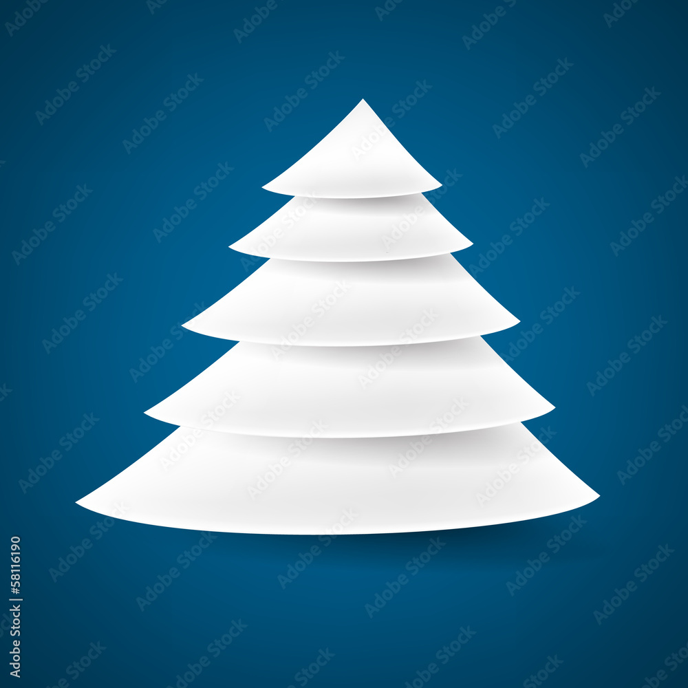 Paper christmas tree. Paper christmas tree.