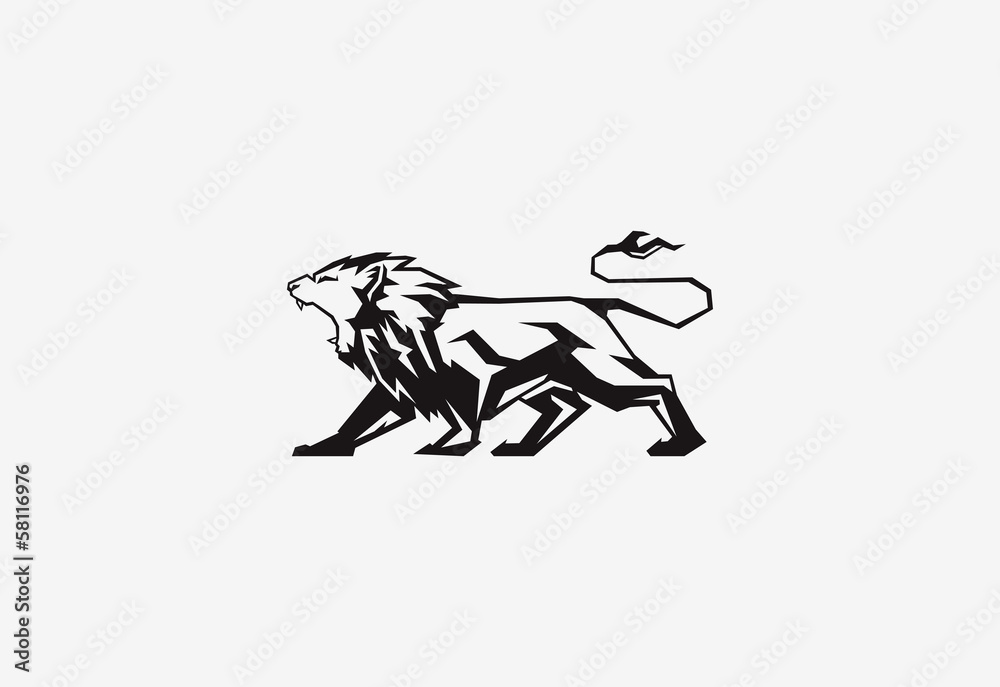 Fototapeta premium lion mascot