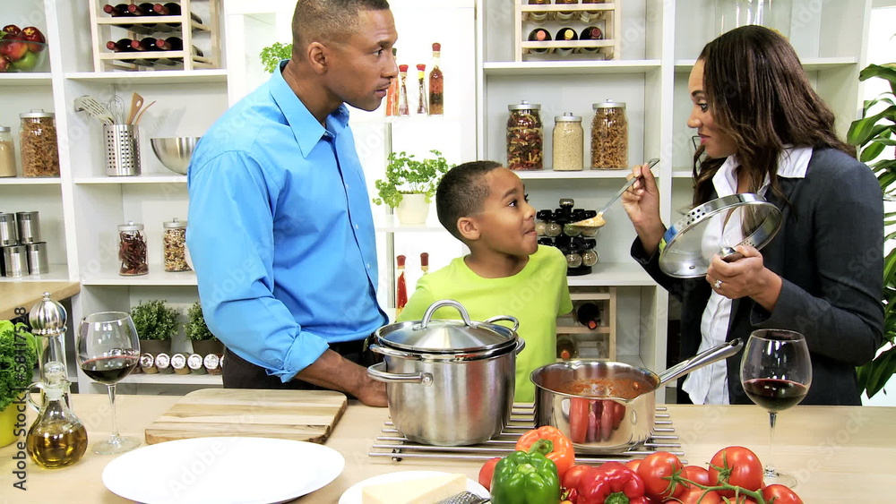 African American Business Family Meal Together Home African American Business Family Meal Together Home
