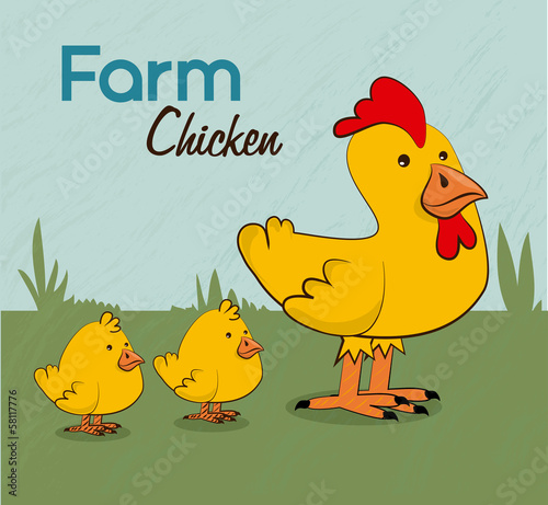 farm chicken label