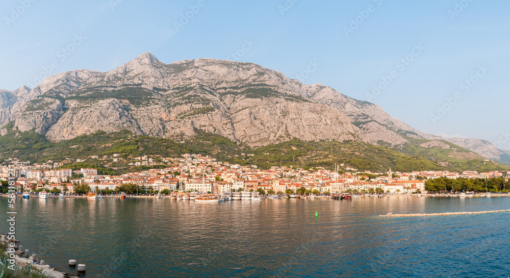 Panoramic view of Makarska