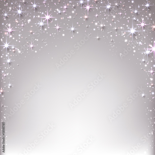 Christmas starry background with sparkles.