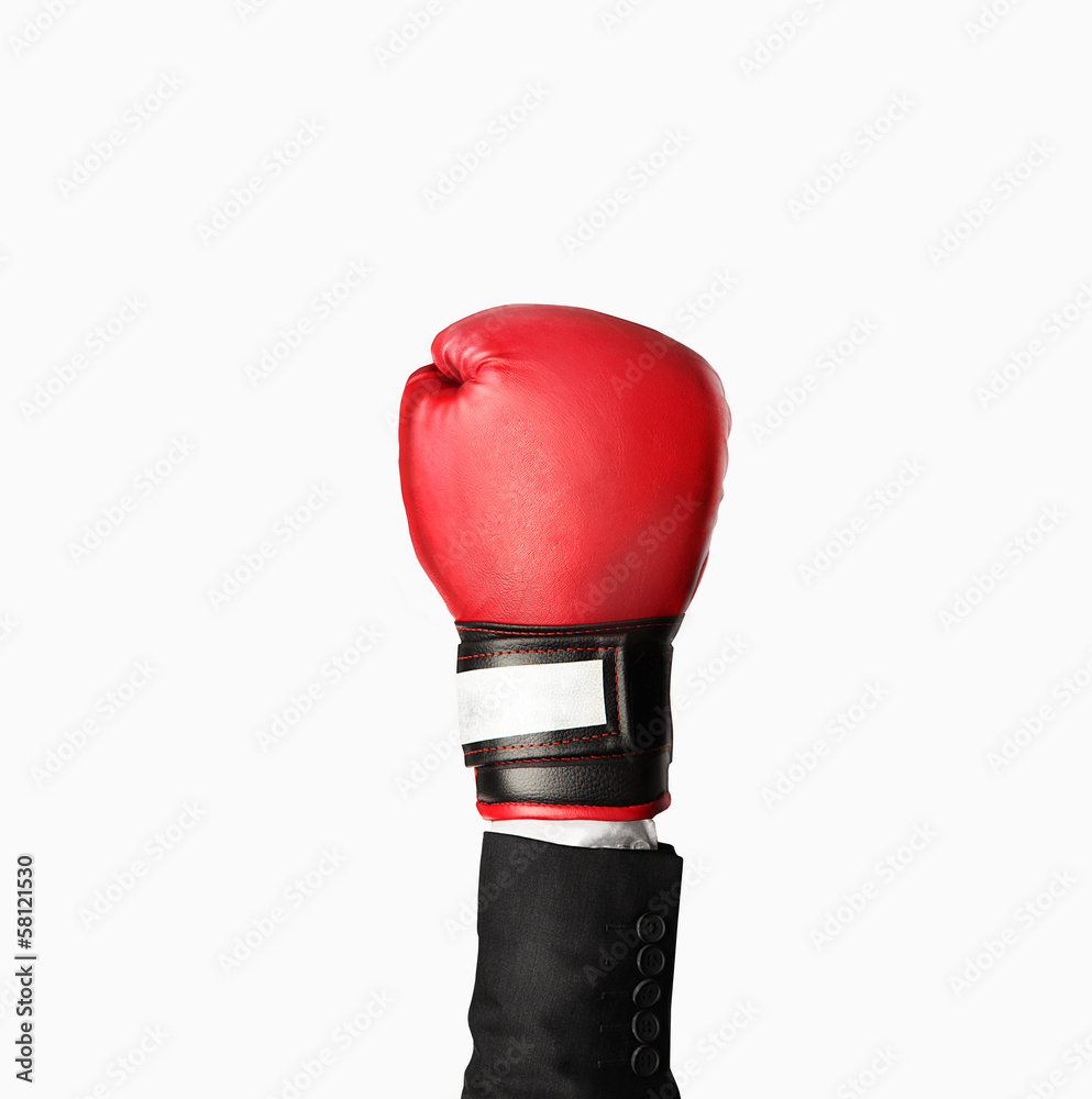 hand in boxing gloves