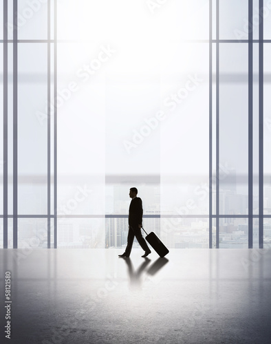 businessman with luggage