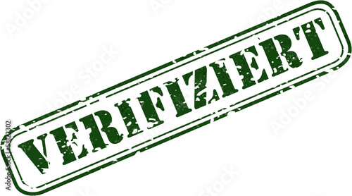 Vektor Stempel Verifiziert grün