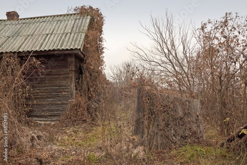 Abandoned house in the countryside