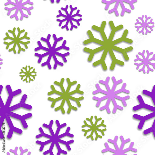 Seamless pattern with snowflakes