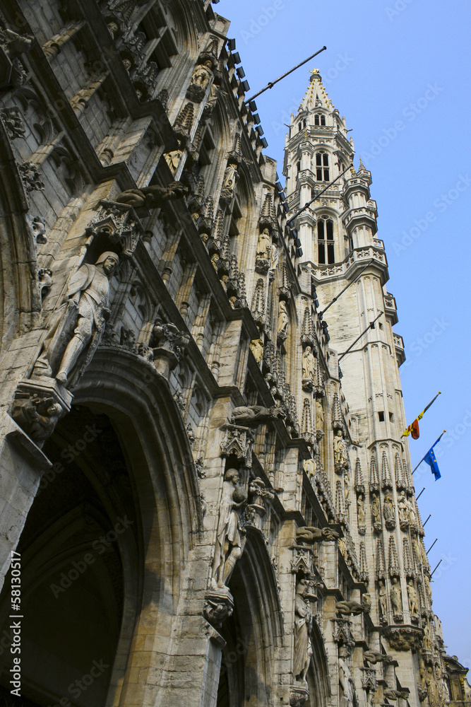 Houses of the famous Grand Place in Brussel