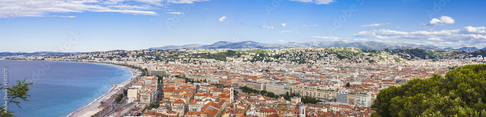Nice city, Nizza panorama..