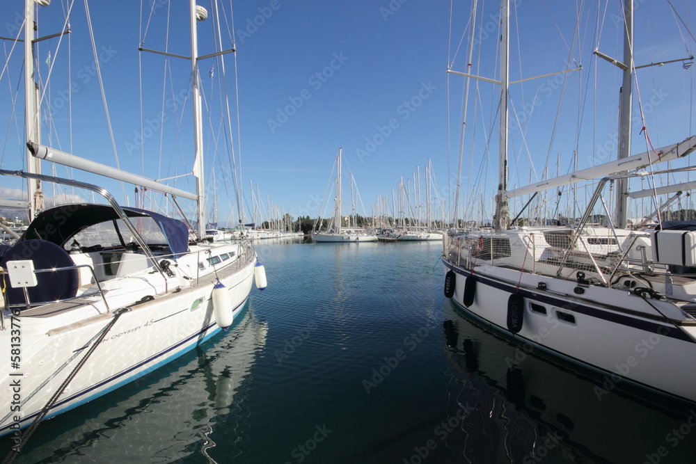 Fototapeta premium yachts in a marina