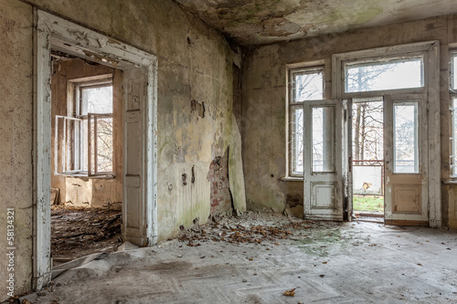 Beautiful, forgotten and destroyed house