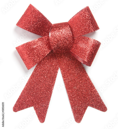 Red Christmas ornament bow tie