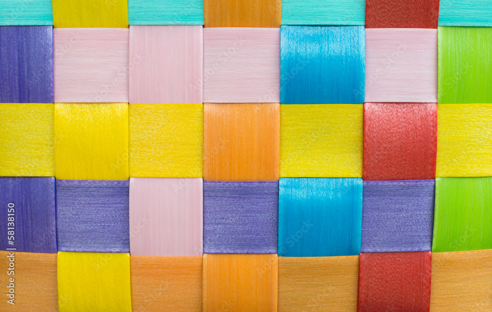 Colorful plastic weave background