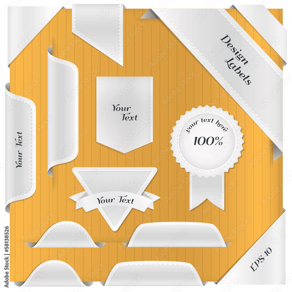 Big set of labels, bookmarks, tags, badge.